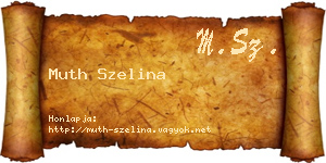 Muth Szelina névjegykártya
